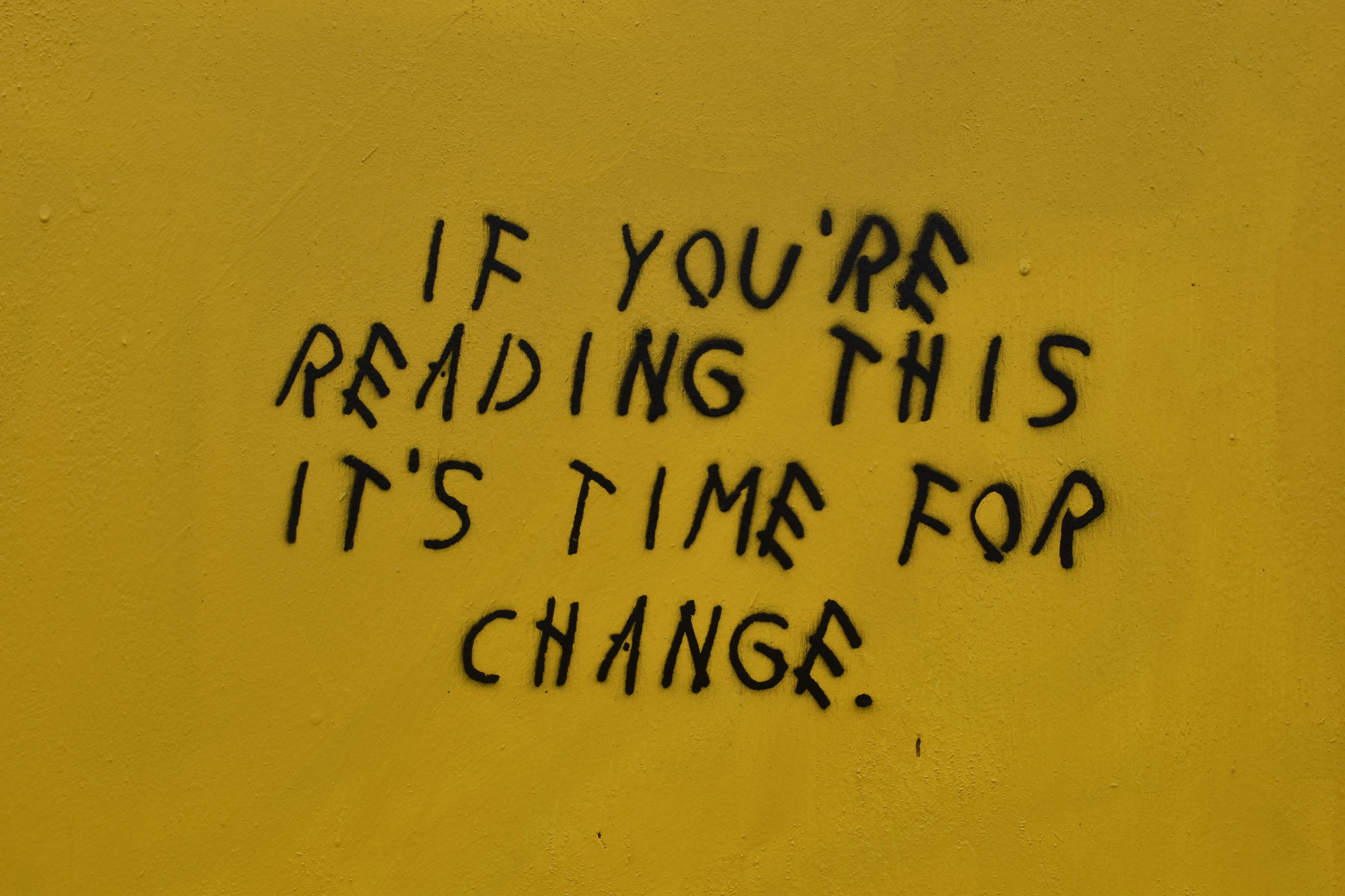 TIme for change